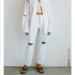 Zara white jeans size 6 (38) NWT